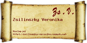Zsilinszky Veronika névjegykártya